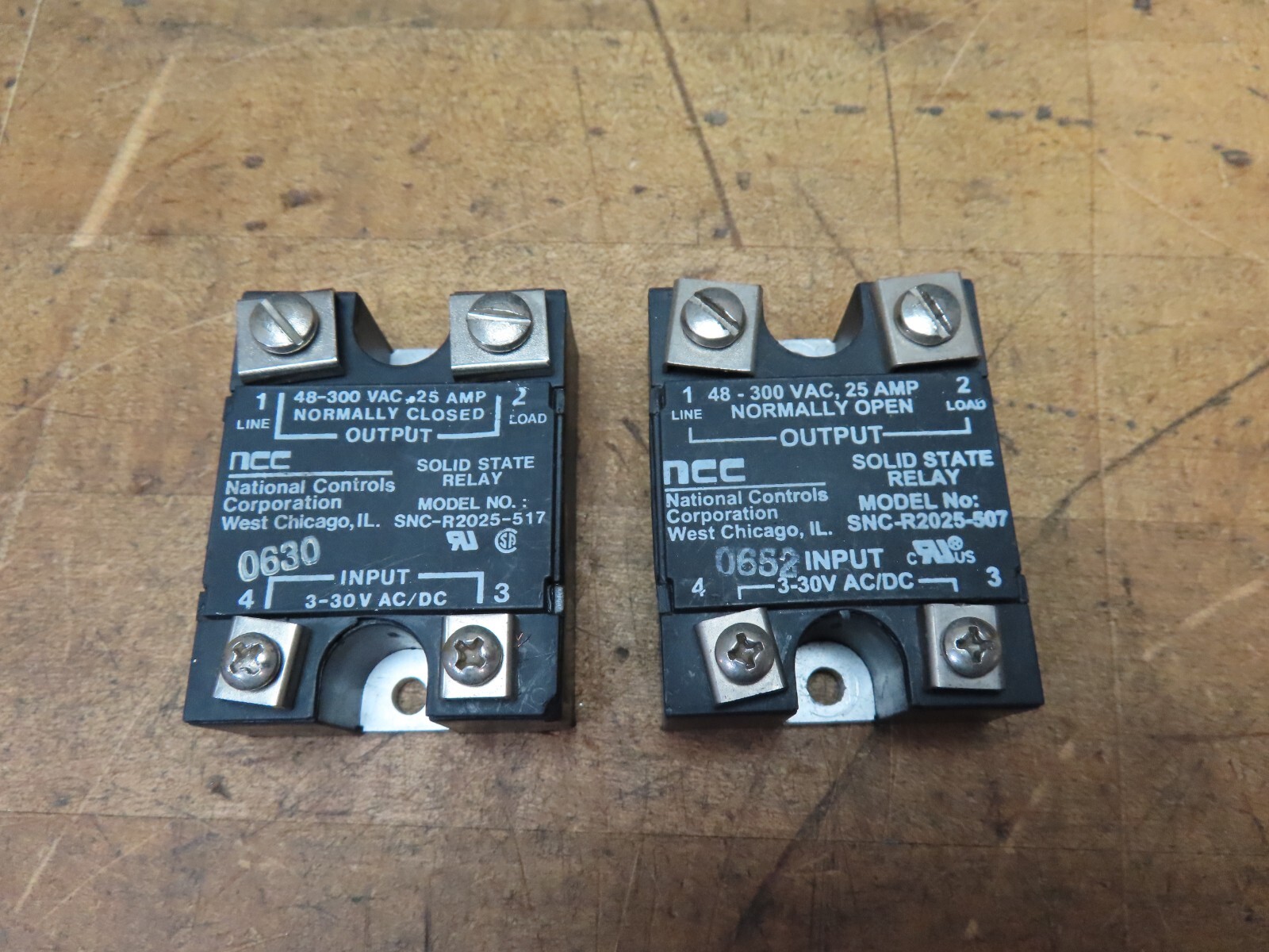 NCC SNC-R2025-507 solid state relay 3-30VAC (@D91)