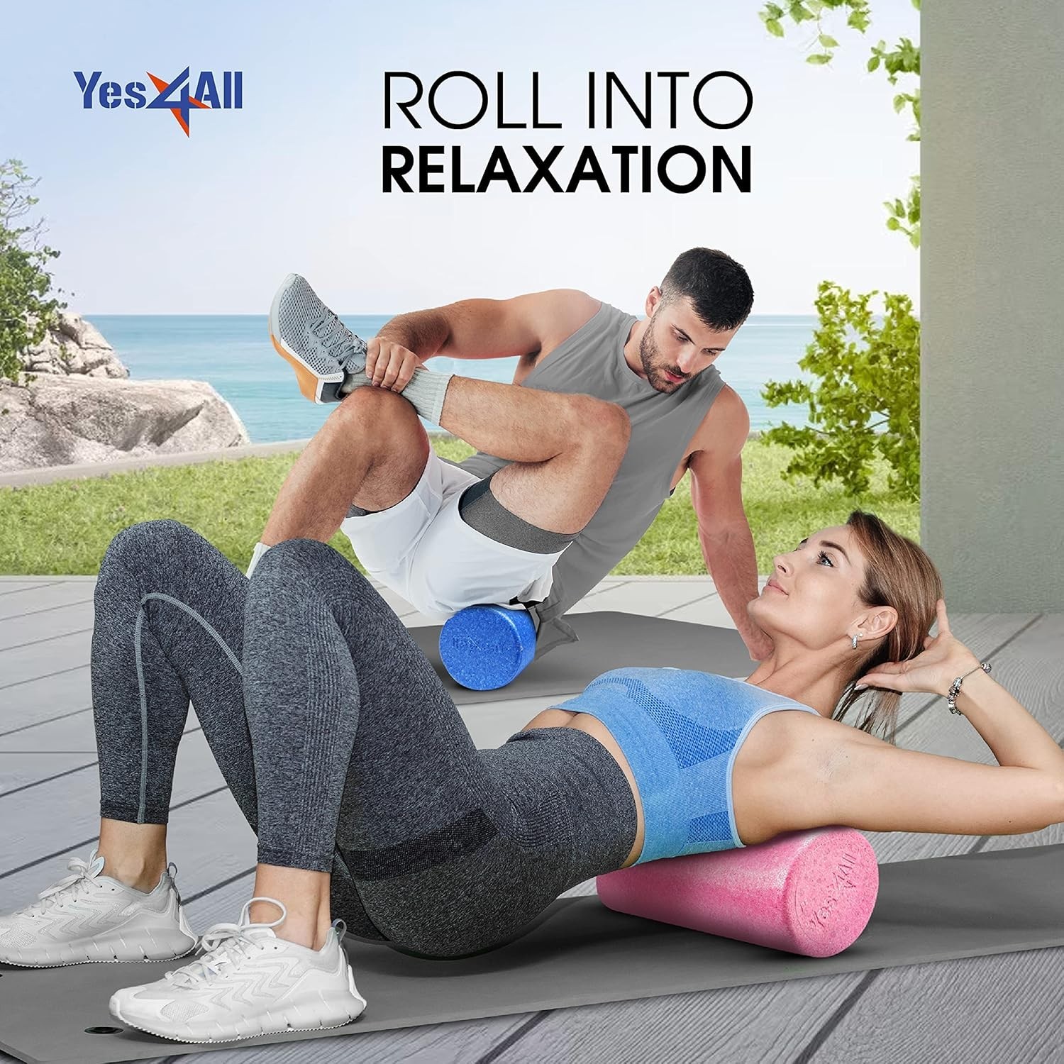 Versatile 18-Inch EPP Foam Roller: Back Pain Relief & Flexibility Enhancement