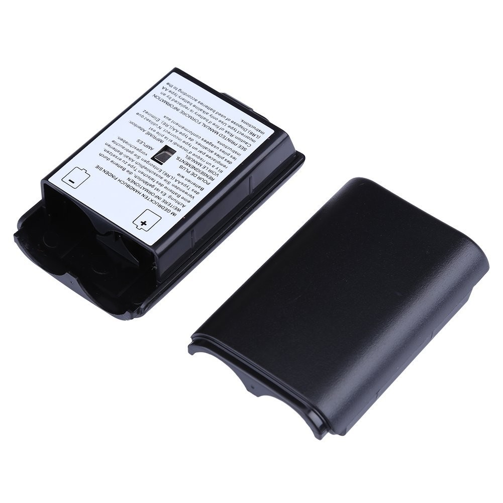 Trenro 2X Black Battery Pack Cover Shell Case Kit for Xbox 360 Wireless Contr...
