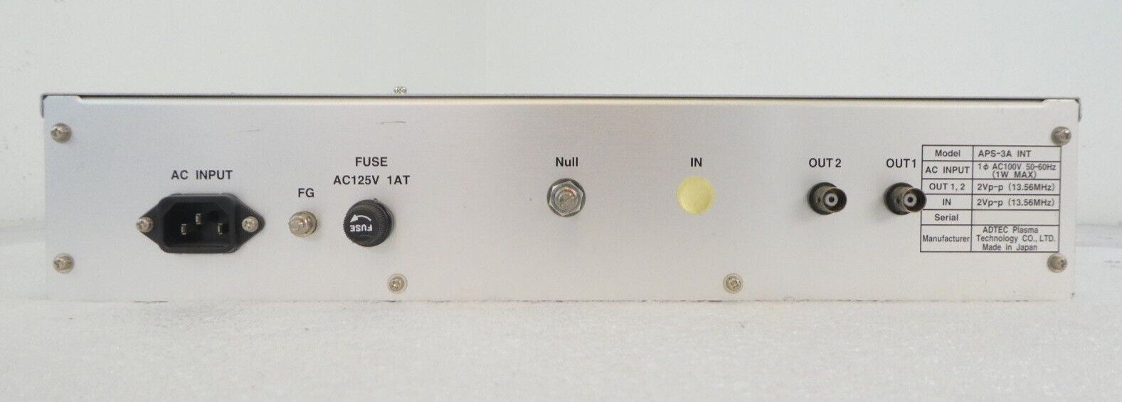 ADTEC Plasma Technology APS-3A Phase-Shifter Module Spare Working