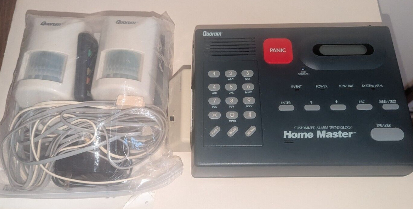 Quorum Home Master HM-100 Security System *PLEASE READ*