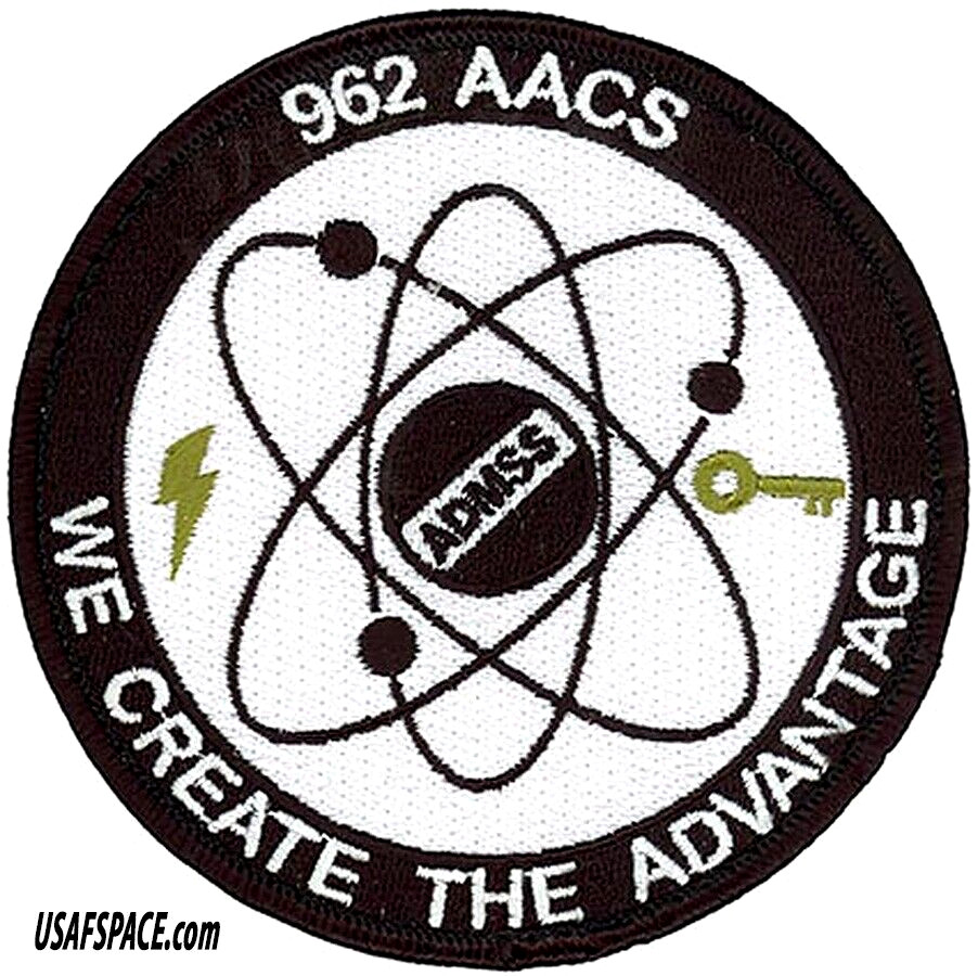 USAF 962nd AIRBORNE AIR CONTROL SQ-E-3 AIRBORNE WARNING & CONTROL SYSTEM PATCH
