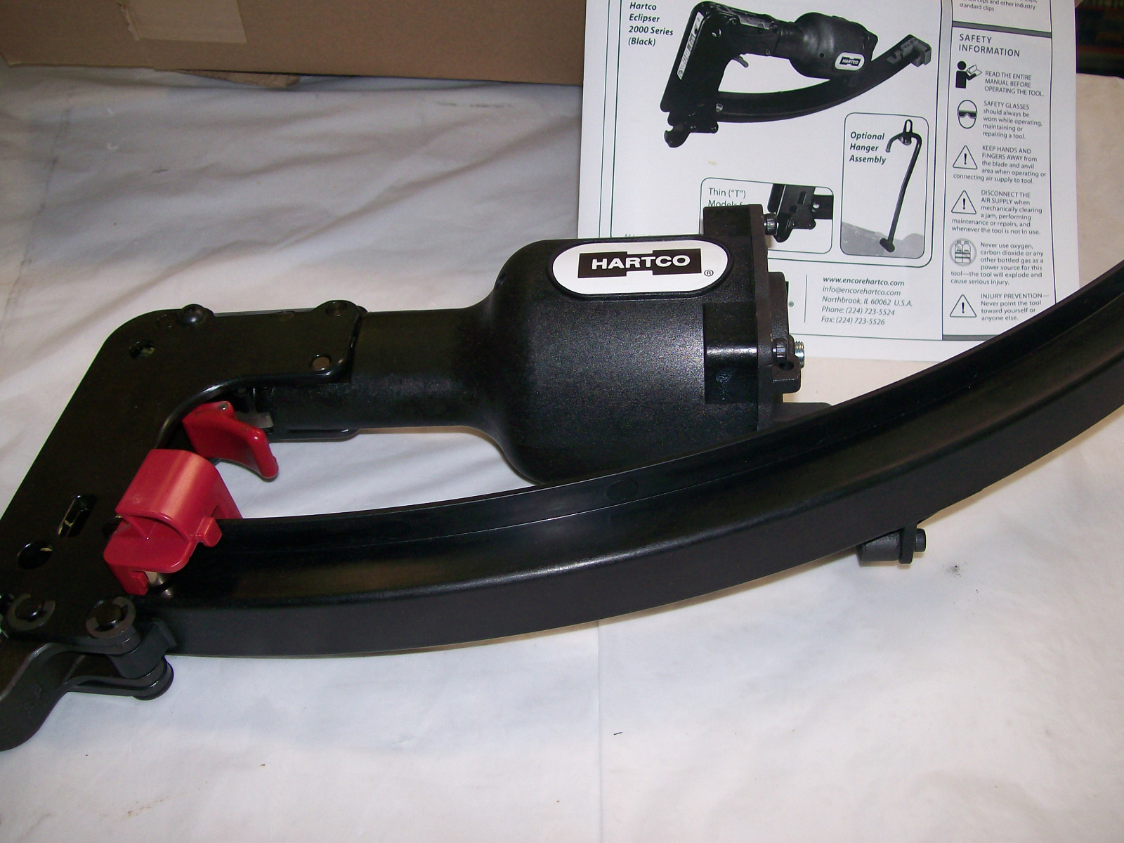 NEW Encore Hartco Eclipser 2000 Fastening Pneumatic Tool Light Weight # 6181-T