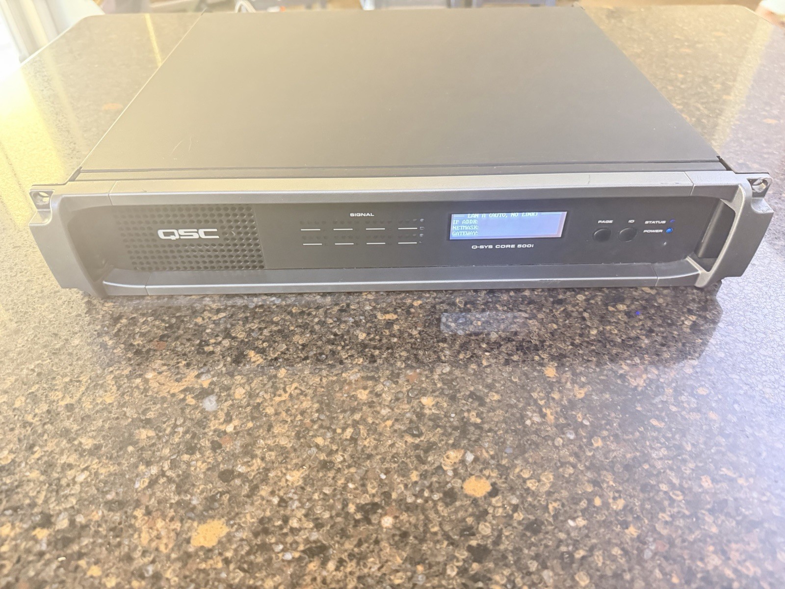 QSC Q-SYS Core 500i Network Audio Processor AES3 In/Out Firmware 9.4.8
