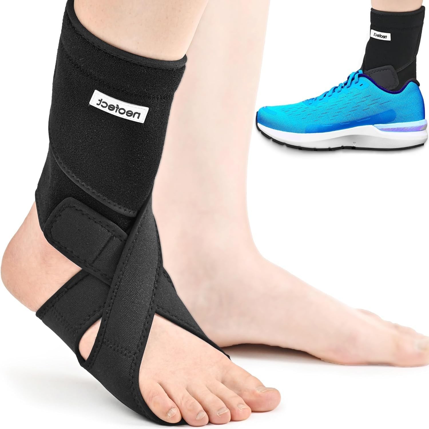 NEOFECT Drop Foot Brace - Adjustable AFO Ankle Brace for Walking & Stroke Rec...
