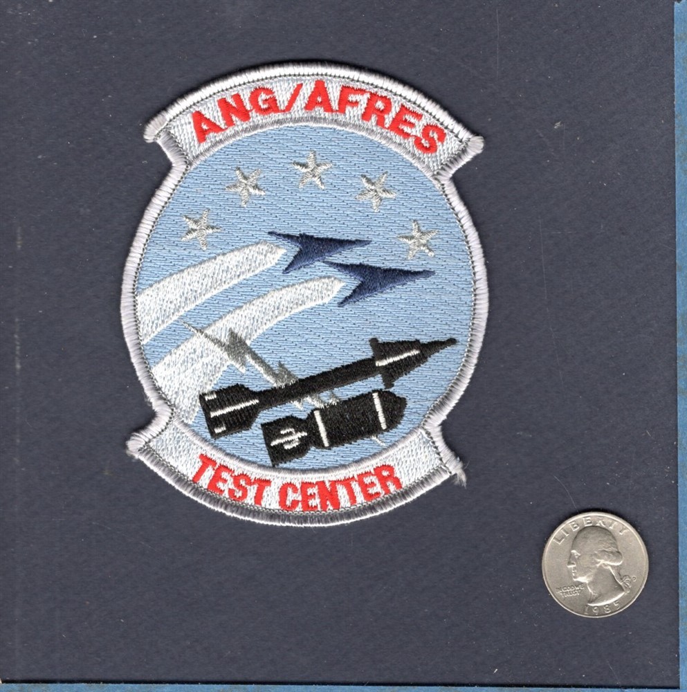 TEST CENTER AFRES Air Force Reserve ANG Air National Guard USAF Squadron Patch