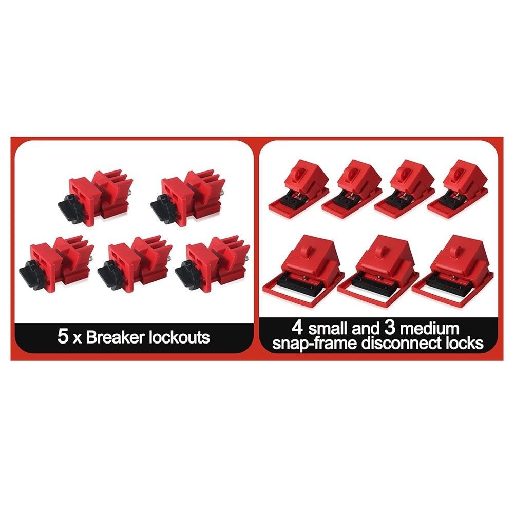 Lock-out tagout industrial electric tagout kit R7U7)