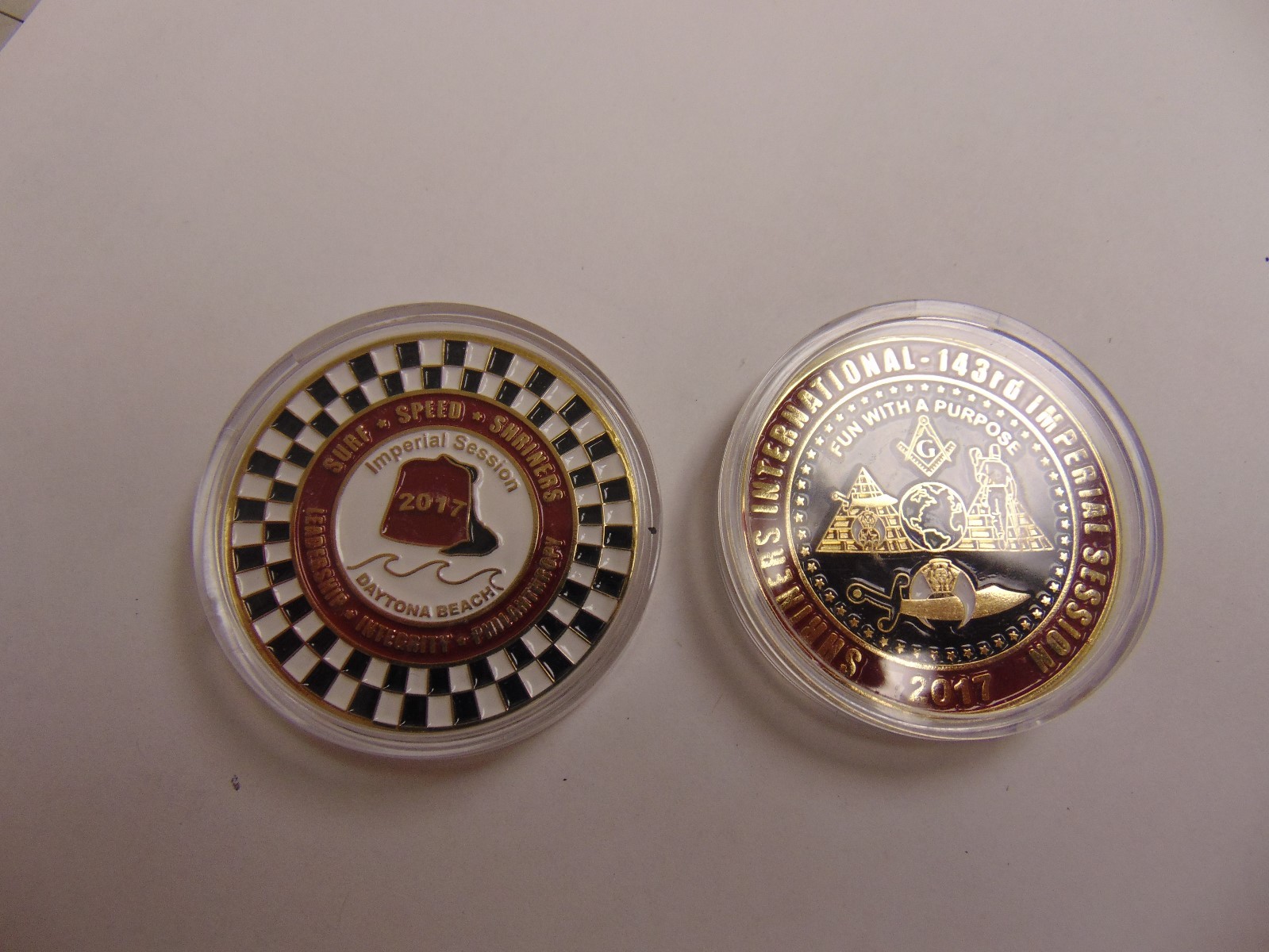 CHALLENGE COIN SHRINERS INTERNATIONAL 143RD IMPERIAL SESSION 2017 DAYTONA BEACH