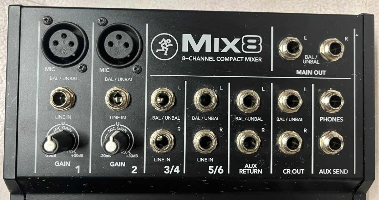 Mackie MIX8 8-Channel Mixer Used - Compact, Versatile, Great Condition
