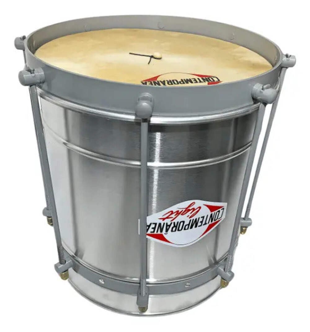 Contemporânea Cuíca Light 10" × 30cm Aluminum Brazilian Samba Friction Drum - Co