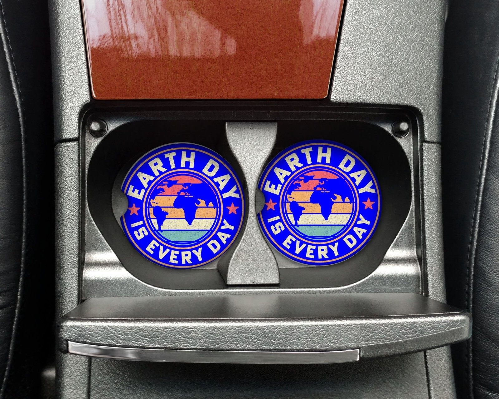 EARTH DAY Car Coaster Set