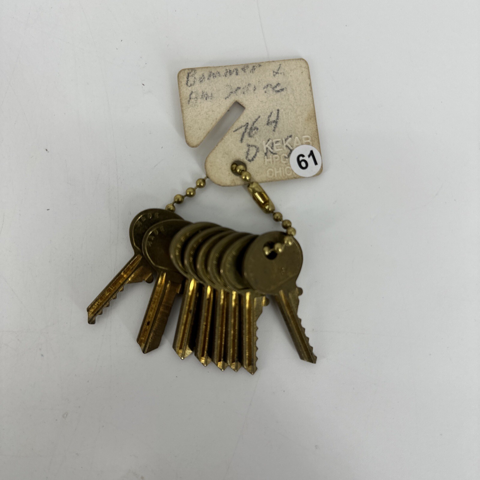 SET OF 8 ESP ML2 764DKS Lock Guide Master Key Set Bommer Devine #0-7