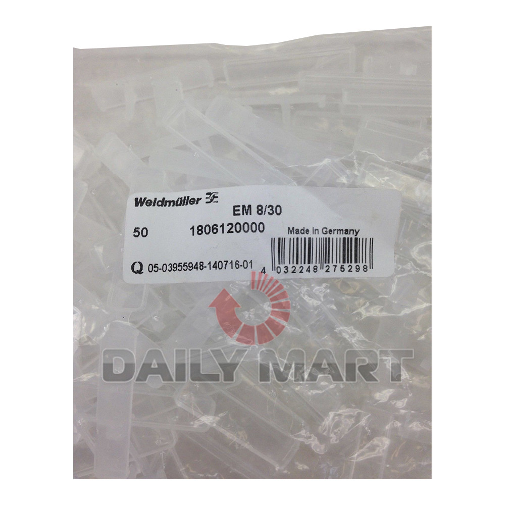 50PCS/New In Box WEIDMULLER EM 8/30 Terminal Block Marker 1806120000