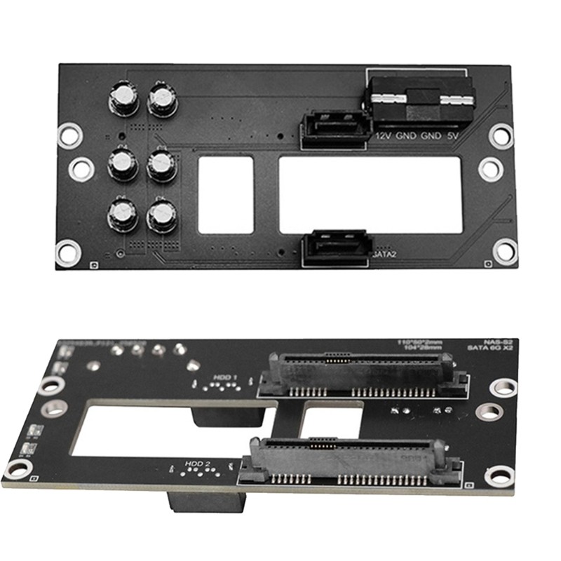 Double 2.5/3.5inch Hard Drive Backplane Large 4D Power Chassis Adapter Plate