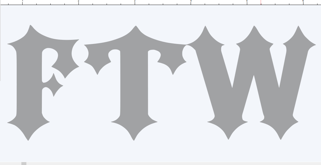 FTW F#ck the World Vinyl Sticker Decal Outlaw Biker Car Truck fits Ford Dodge VW