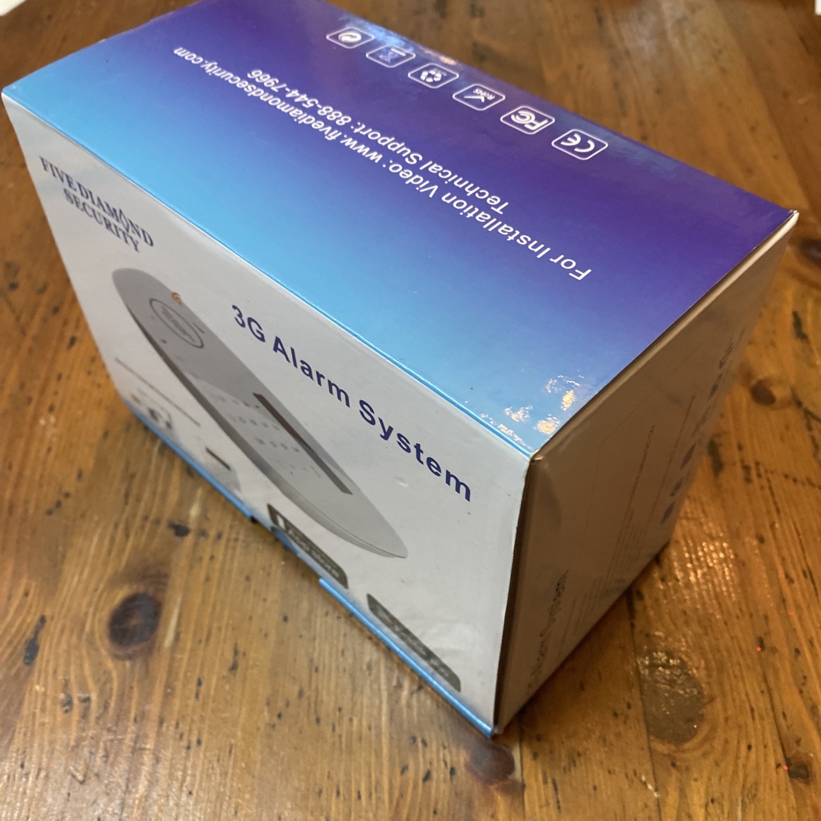 Five Diamond Security 3G Alarm System Touch Keypad, Two-Way Talking, Key Fob