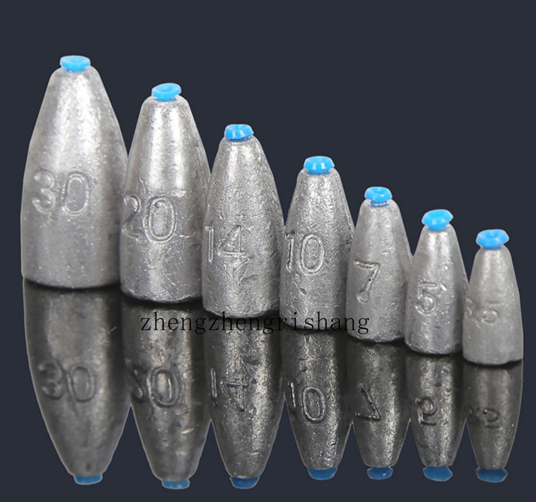 20pcs Fishing Bullet Weights Lead Sinkers Worm Weight Texas Rig Bass 2g-30g