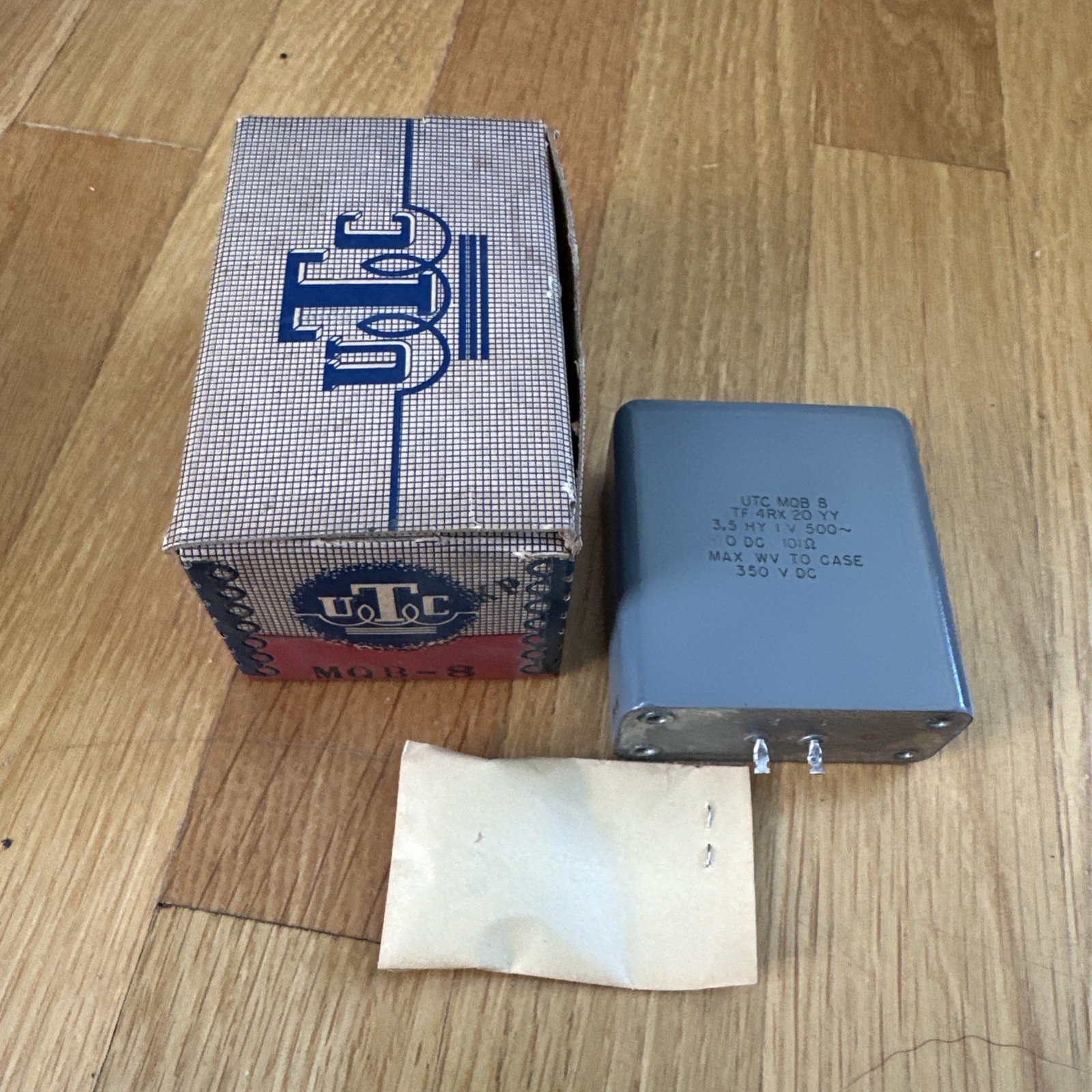Vintage UTC MQB-8 Audio Inductor M Toroids Transformer Tube Audio NOS