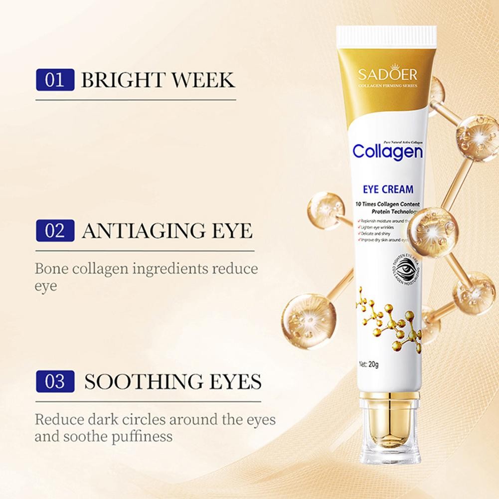 Collagen Anti wrinkle Eye Cream Remove Eye Bags & Dark Circles 1pcs J2K3 R6 P7Z1