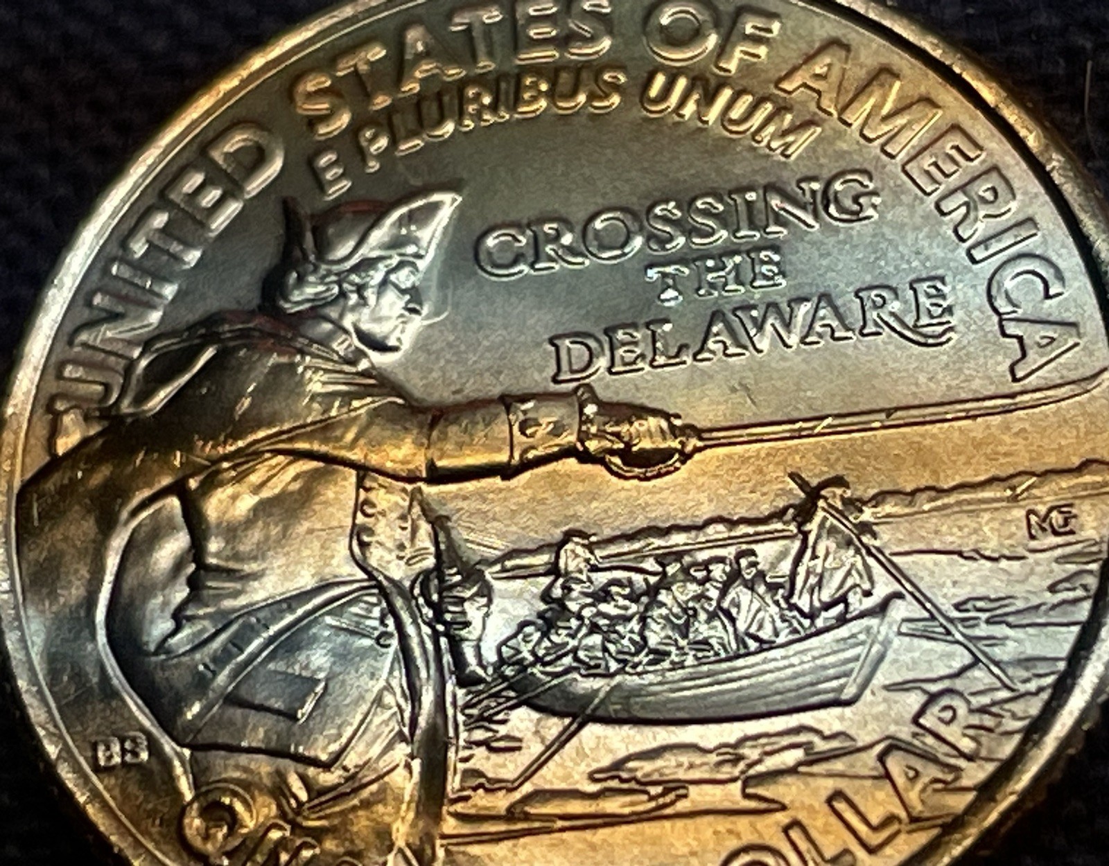 2021 P 2 GEM COINS CROSSING THE DELAWARE QUARTERS 2 DIFFERENT DIE CLASH ERRORS