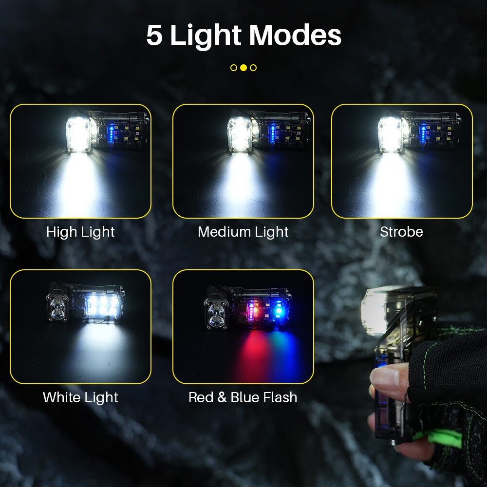Rechargeable LED COB Work Light Mechanic Flashlight Lamp Magnetic Base Bright