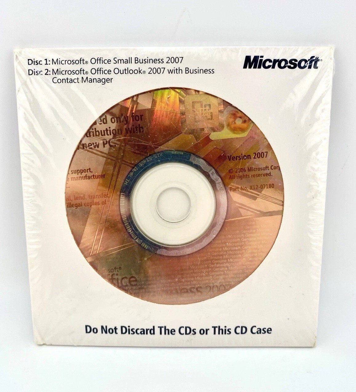 MS Microsoft Office 2007 Small Business Edition SBE Full English Version =NEW=