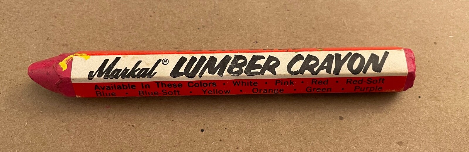 Markal Red/Pink Lumber Crayon - Used