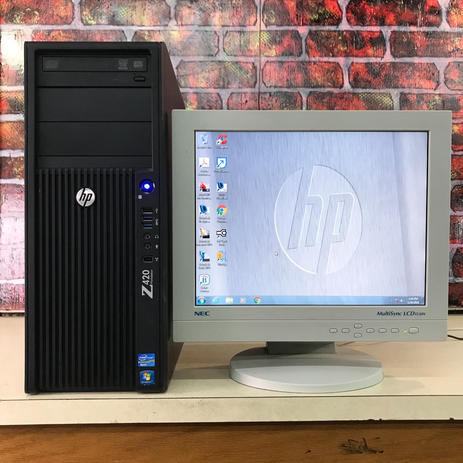 HP Z420 Workstation PC Xeon E5-1620 3.60GHz 8GB RAM 500GB HDD (Windows 7 Pro)