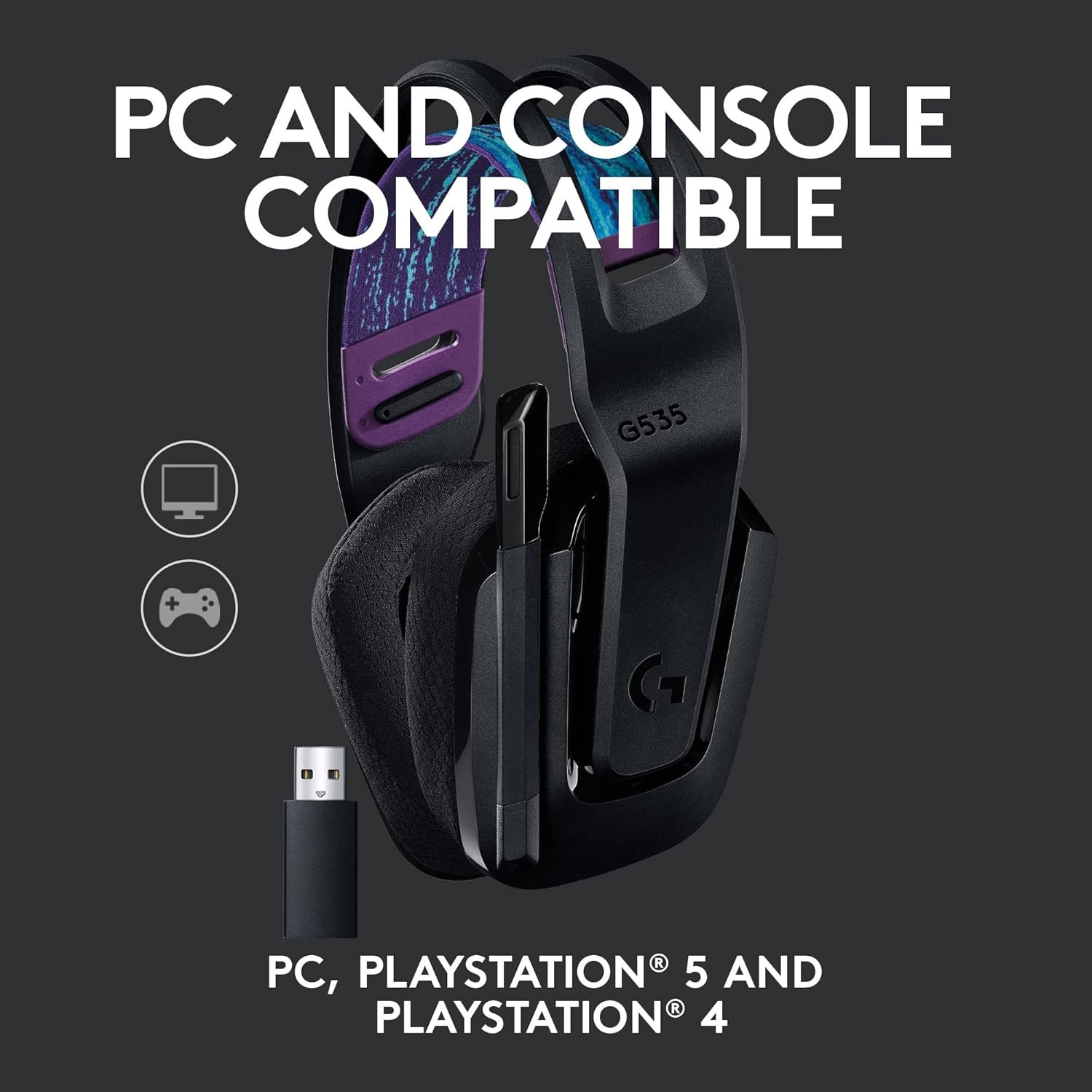 Logitech G535 Lightspeed Wireless Gaming Headset - 981-000971