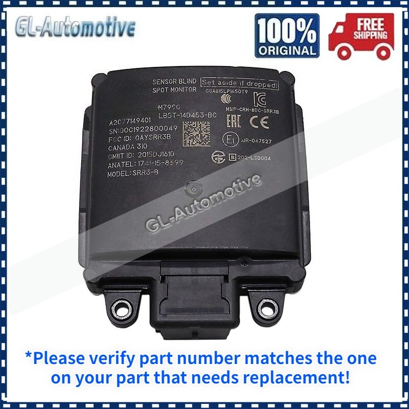 Blind Spot Radar Side Object Sensor Monitor For Ford LB5T-14D453-BC
