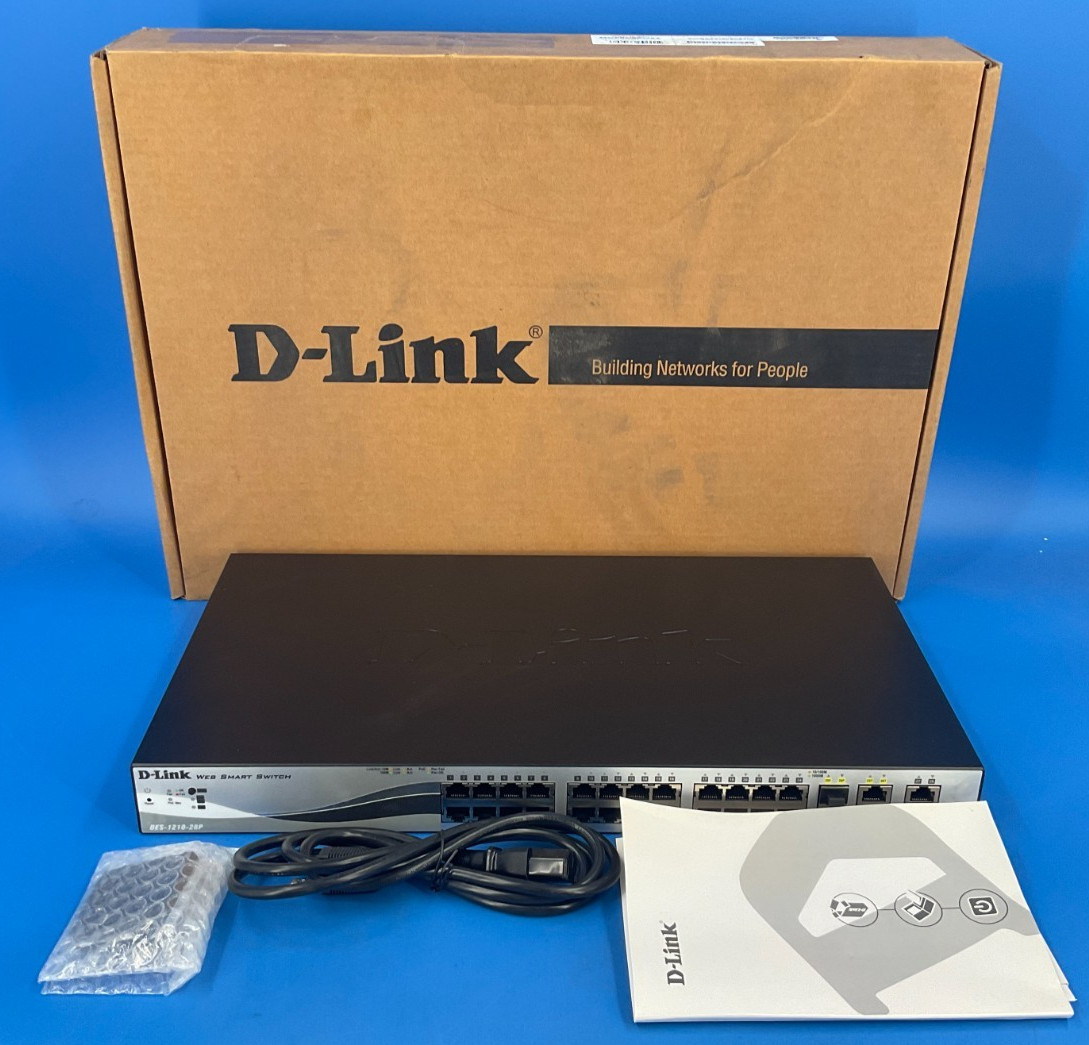 D-Link 24 port PoE 10/100 Switch DES-1210-28P ✨🔥✨NEW! OPEN BOX!✨🔥✨