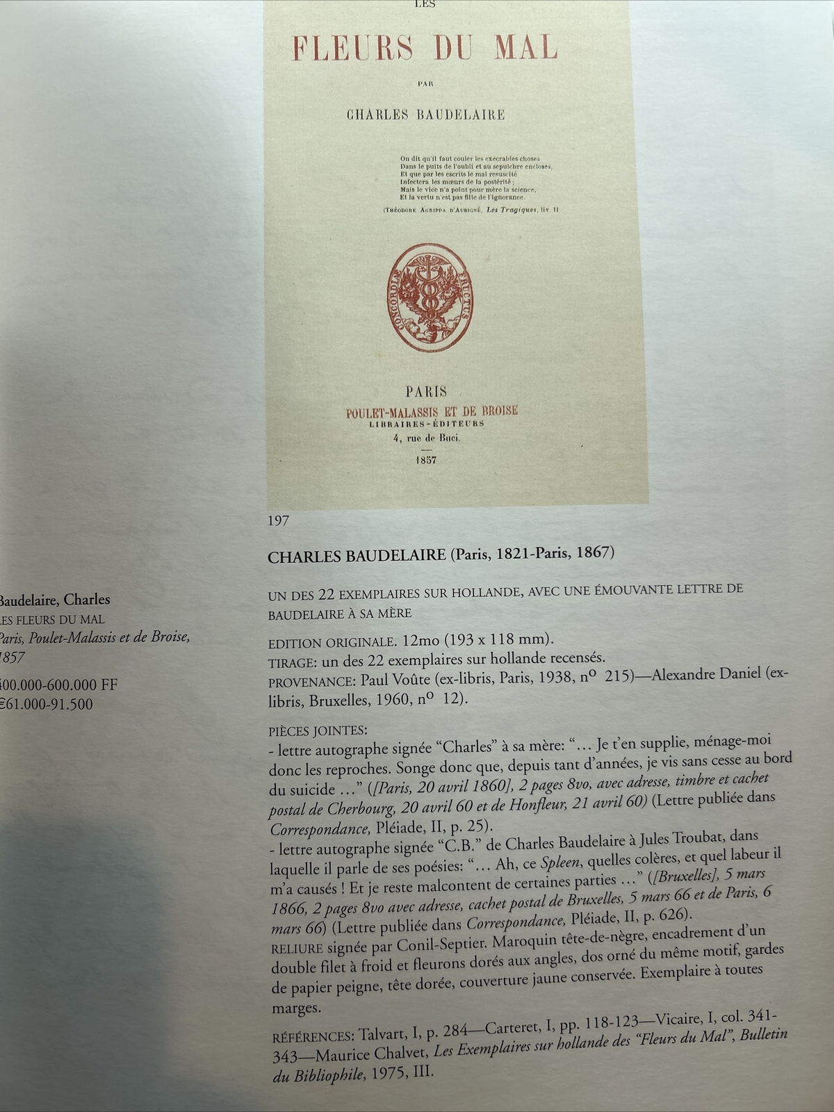 Sotheby’s Catalog: Charles Hayoit Collection- June 2001