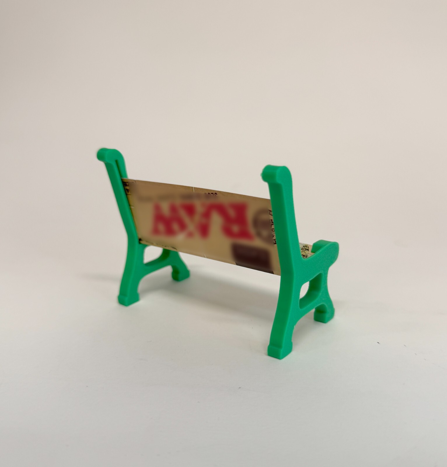 3D-Printed Rolling Paper Bench Holder - Unique Miniature Display Stand