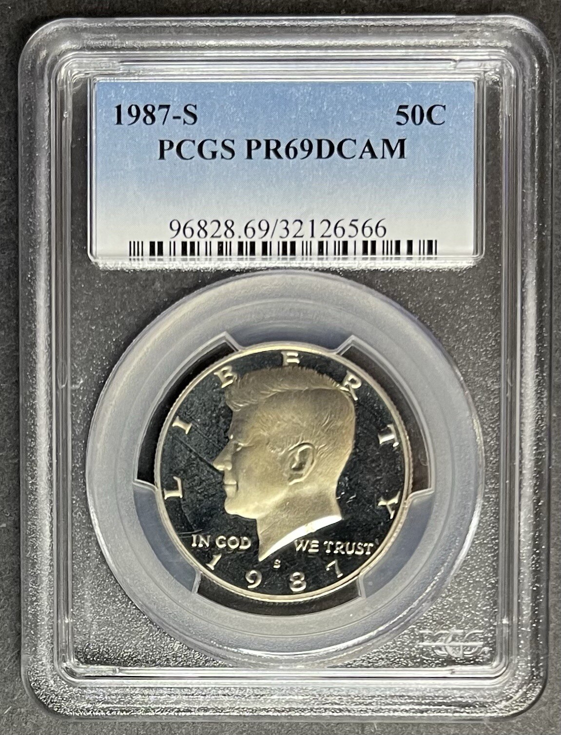 1987-S Proof Kennedy Half Dollar PCGS PR-69 DCAM, Buy 3 Items, Get $5 Off!!