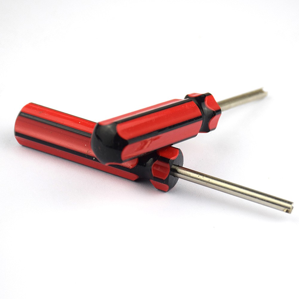 2pcs Valve Stem Core Install Tool Set Wrench Screwdriver Car Tire