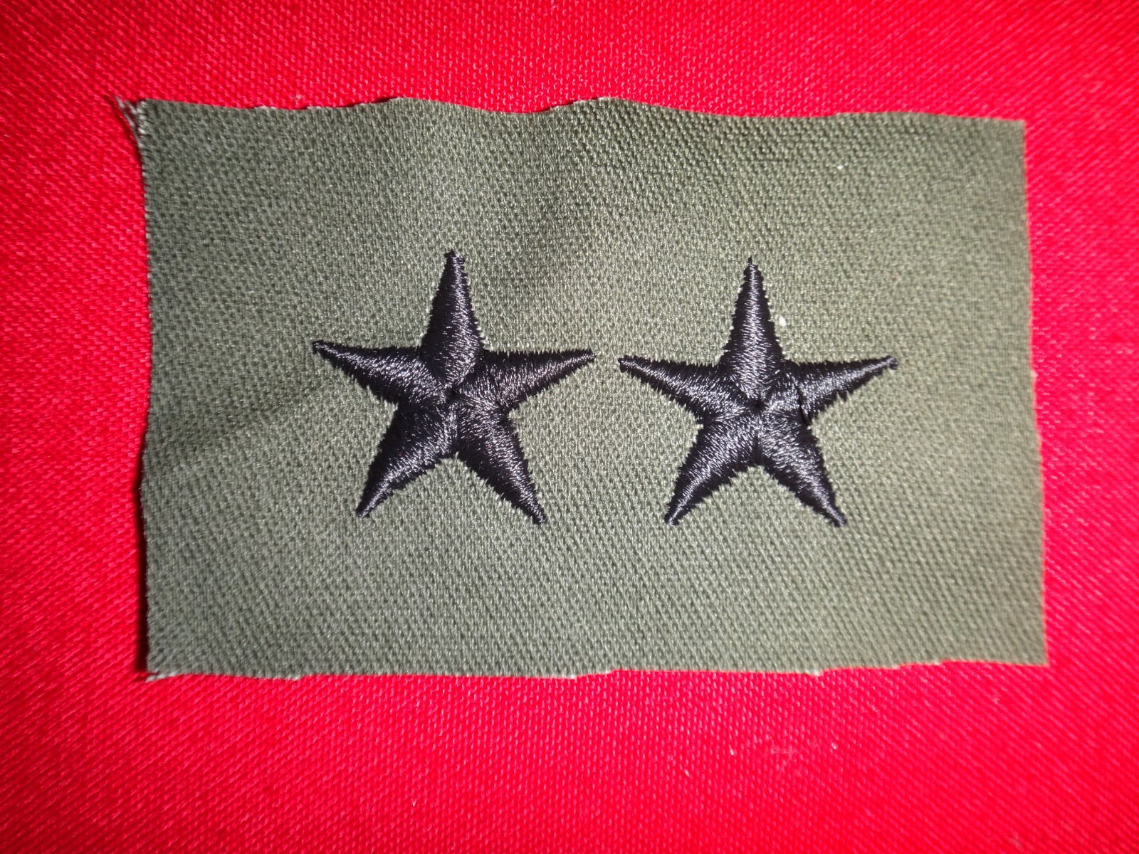US Military Major GENERAL Rank Subdued Beret Cap Patch