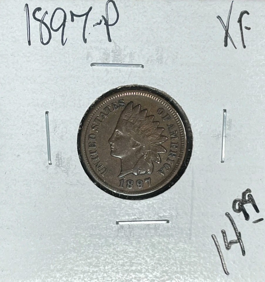 1897-P INDIAN HEAD CENT ~ XF ~NICE COIN~