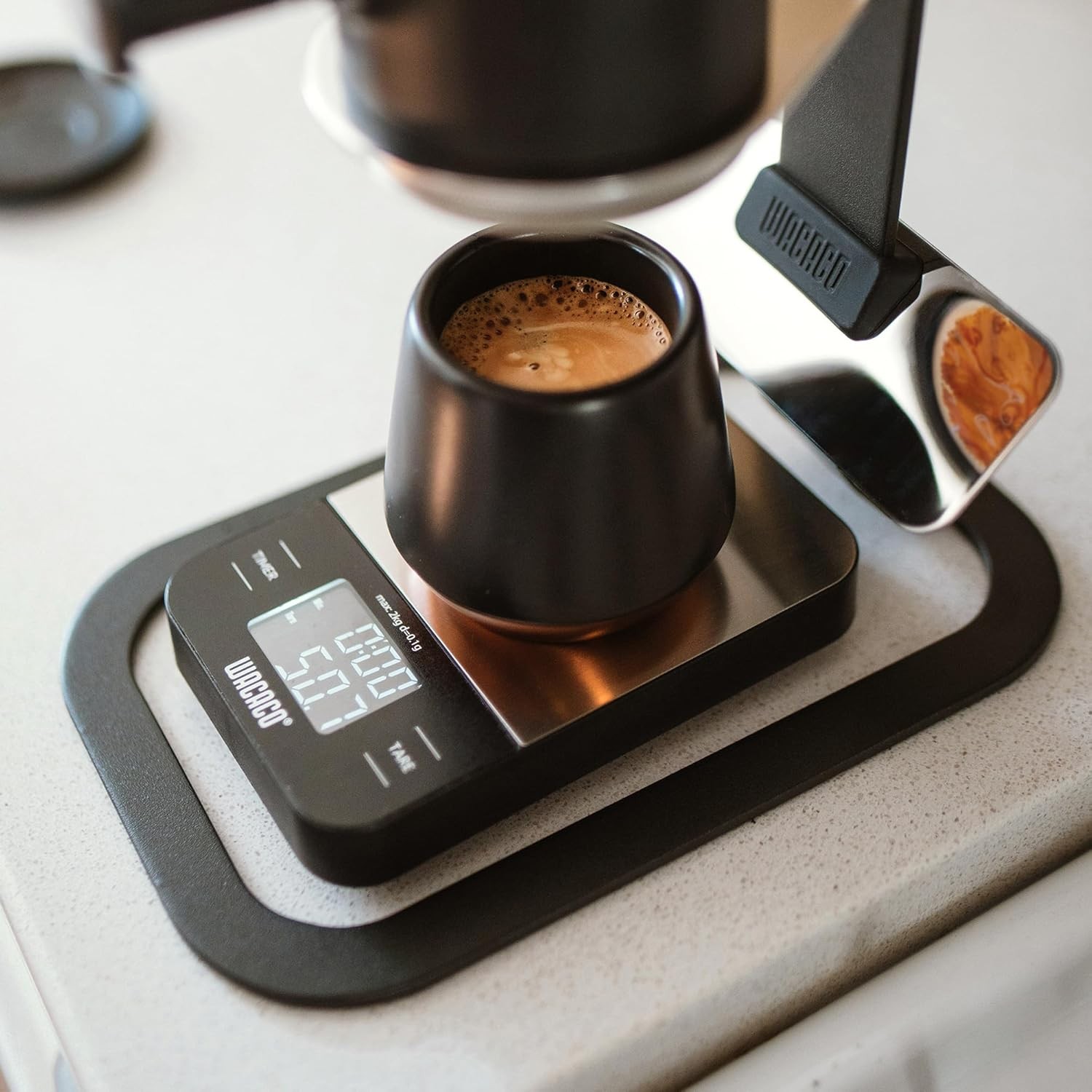 Exagram Coffee Scale with Timer, 0.1 g/0.0035 oz Precise Graduation