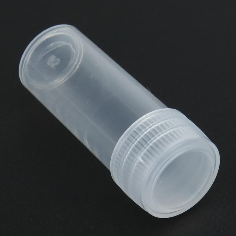 100Pcs 5ml Plastic Small Bottle Storage Container Sample Vial Test Tube with Lid