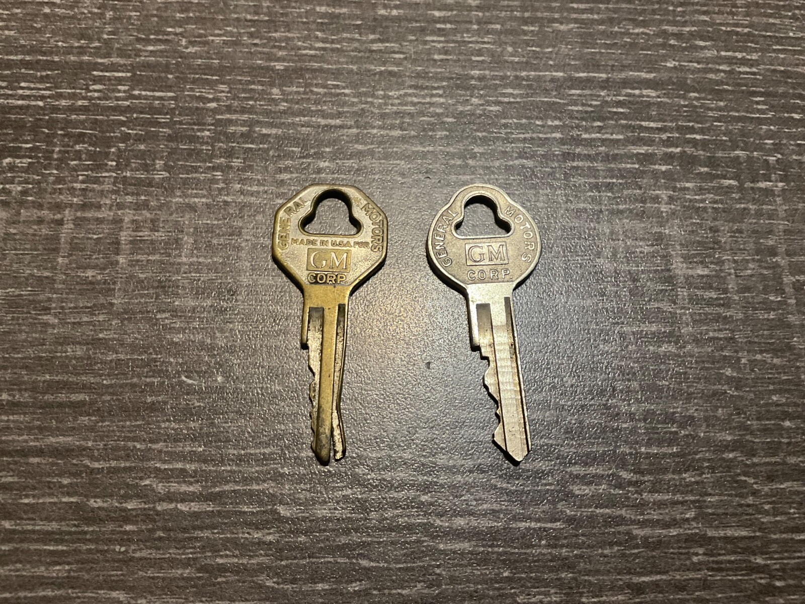 Lot Of 2 Rare Vintage GM Keys Number Chevy Buick Olds NOS