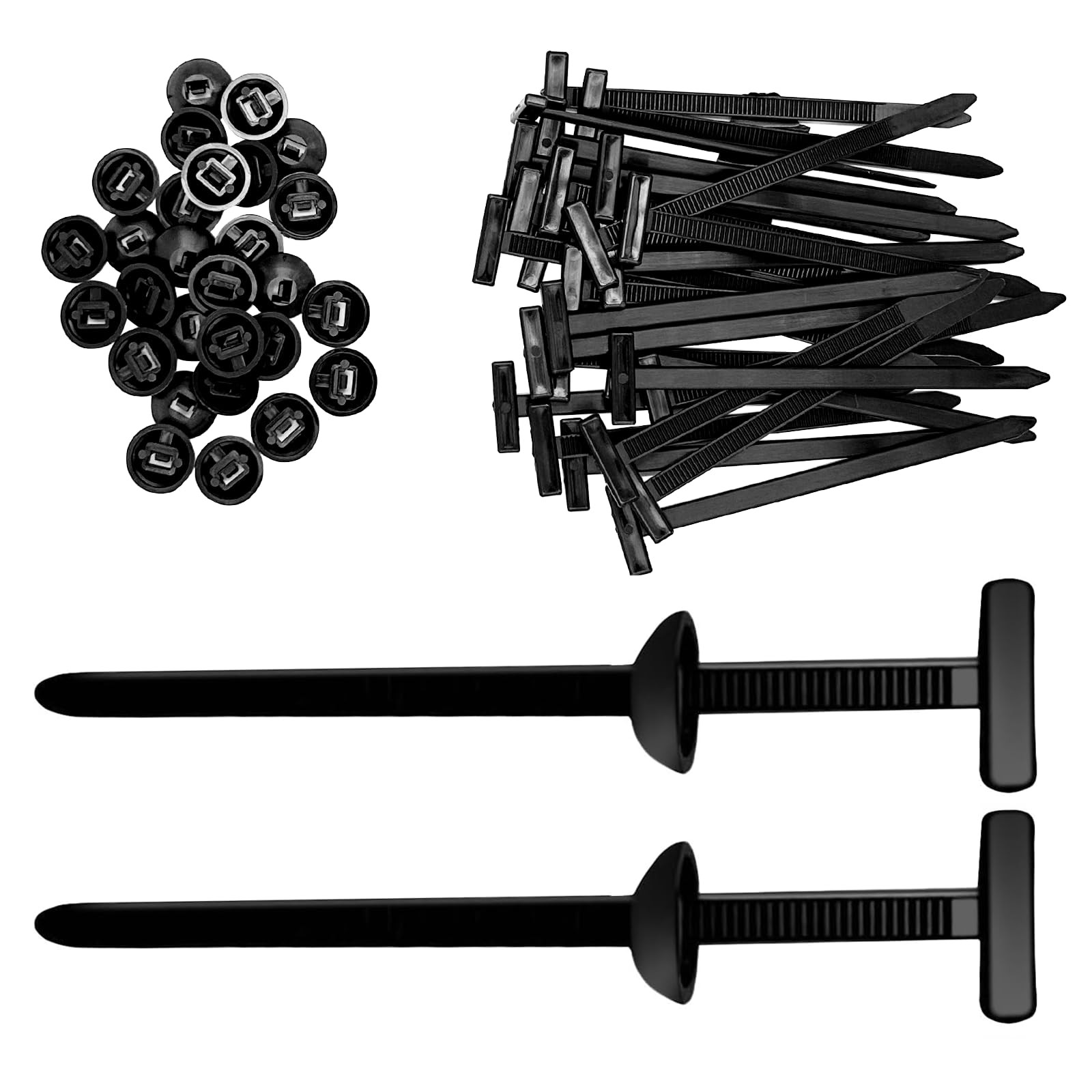 120 Pcs Nylon Universal Cable Tie Buckle - New Multifunctional Heavy Duty Sel...