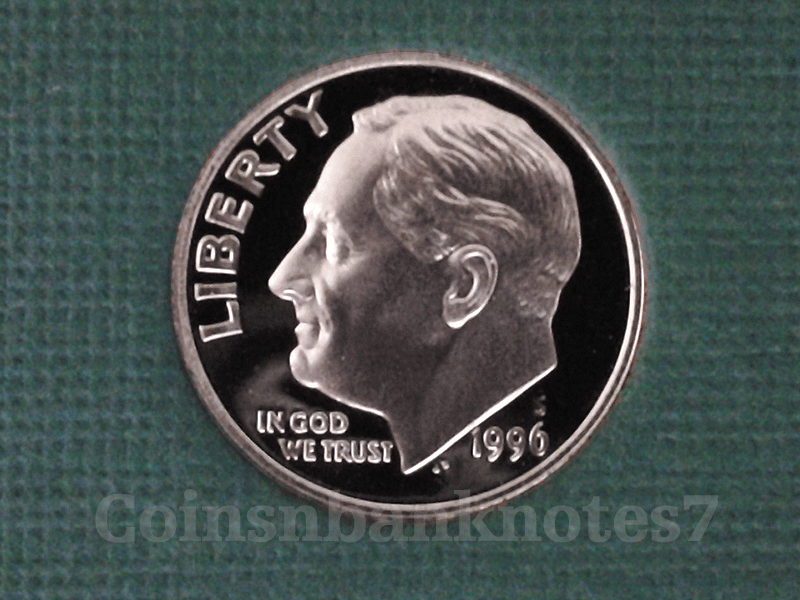 1996-S Roosevelt Dime Proof DCAM / Same Day Shipping!