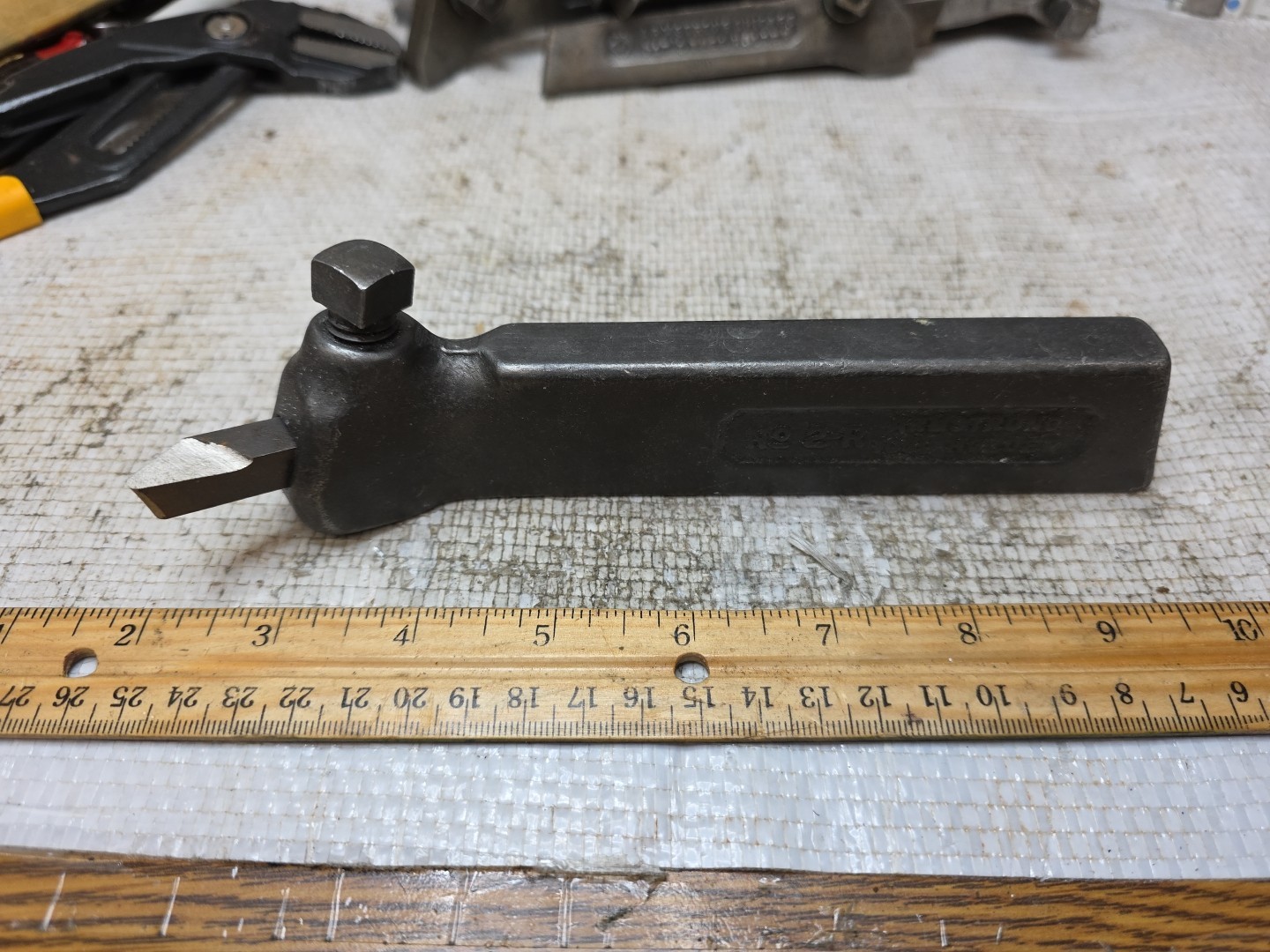 Vtg Armstrong No.2-R Right 3/8" tool bit holder metal lathe machinist USA