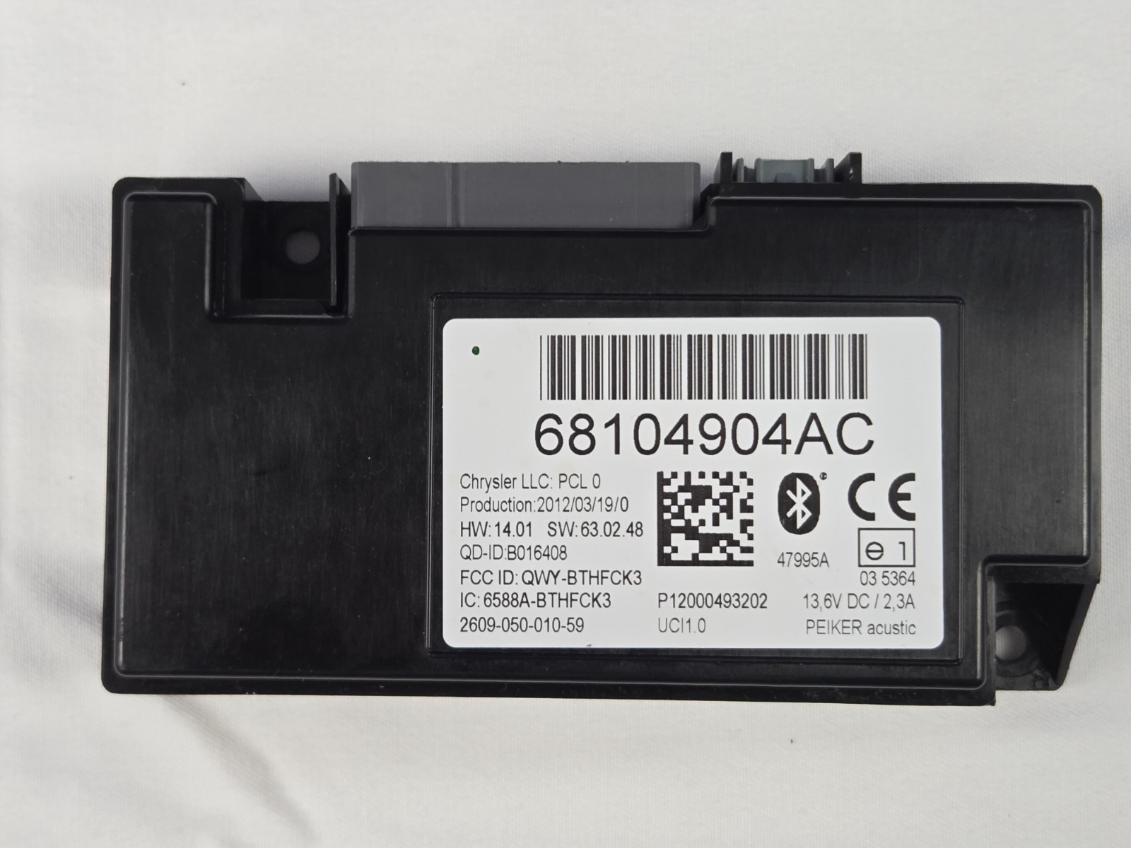 🏅 2011 - 2018 Chrysler Dodge Jeep Uconnect Telematics Control Module 68104904AC