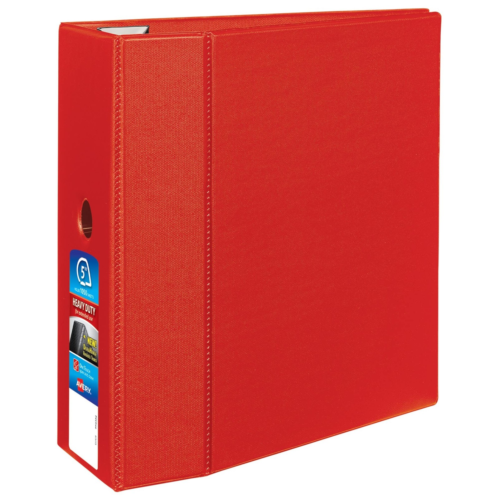 Avery Heavy-Duty 3 Ring Binder, 5 Inch One Touch EZD Rings, 2.3/4.8 Inch Spine