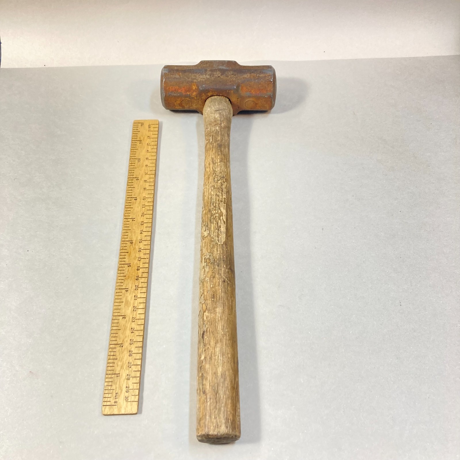 Vintage Sledgehammer Mason Blacksmith 15 1/2" Wood Handle 4lb. 6oz. TW