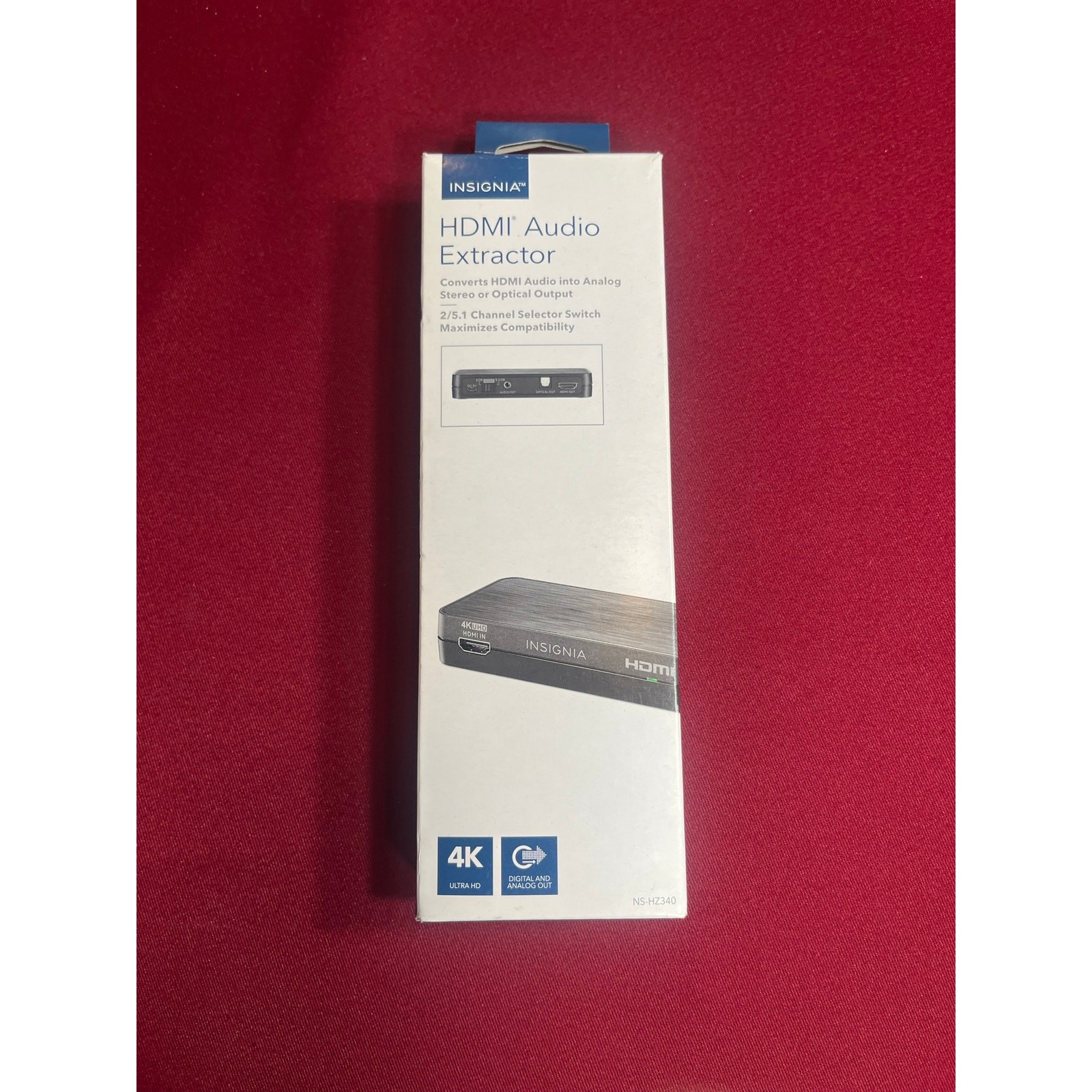 Insignia HDMI Audio Extractor 4K, Digital and Analog Out-New
