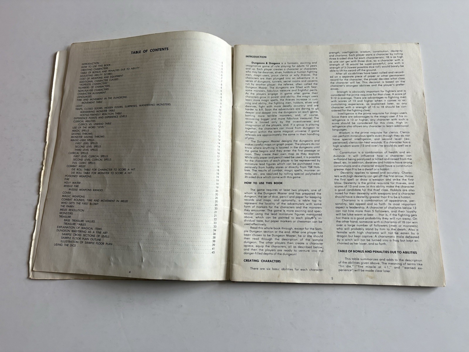 Dungeons and Dragons Rules UK Print TSR 1977