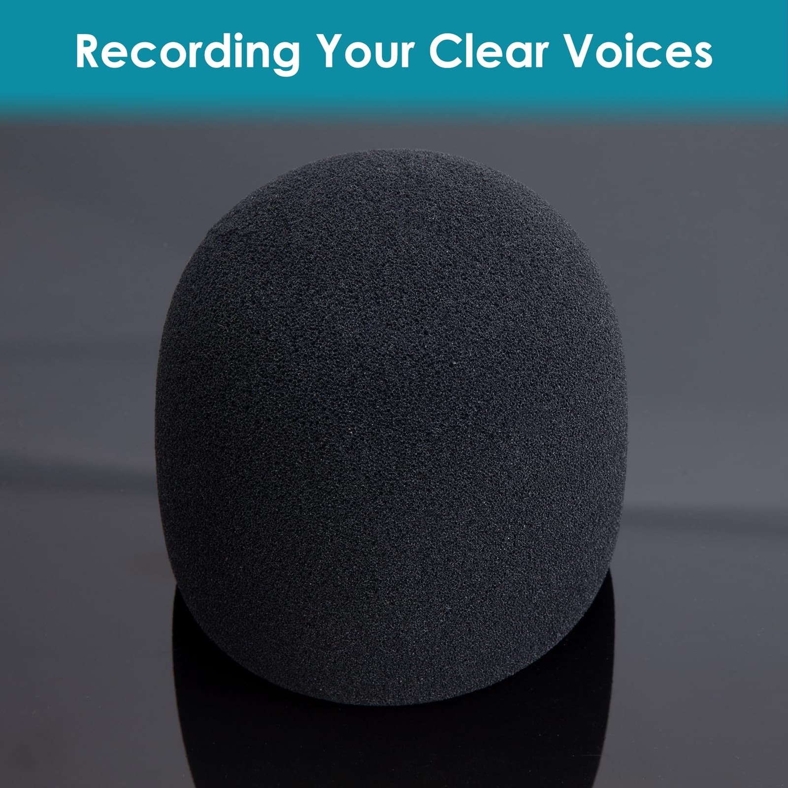 2PCS Pop Filter for Blue Yeti Microphone with Foam Windscreen Cover