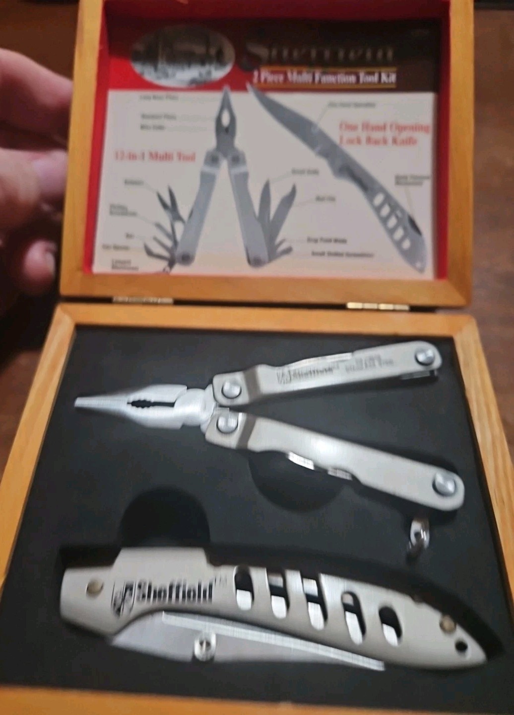 SHEFFIELD 319-070 12-IN-1 MULTITOOL And 2-PIECE MULTIFUNCTION Knife